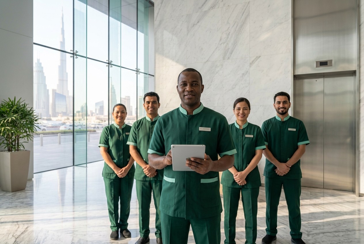 Starway cleaning team with their supervisor